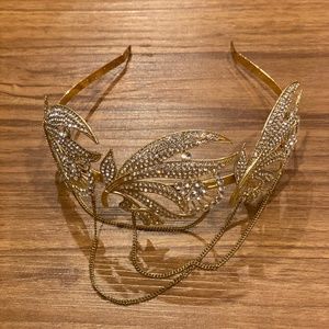 Gold and Rhinestone Headband